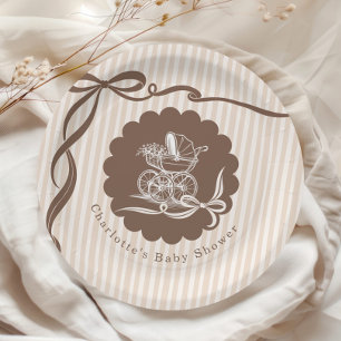 Cafe Bebe Coffee Boog Baby Karretje Baby Shower Papieren Bordje