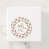 Cafe Bebe Coffee Franse Baby Shower Bedankjes Labels (In situ)
