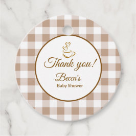 Cafe Bebe Coffee Franse Baby Shower Bedankjes Labels
