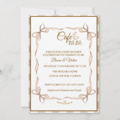 Cafe Bebe Coffee Franse Babyborrel Kaart (Voorkant)