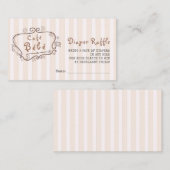 Café Bébé Frans modern genderneutraal Baby shower Informatiekaartje (Voorkant / Achterkant)