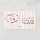 Café Bébé Frans modern genderneutraal Baby shower Informatiekaartje (Voorkant)