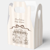 Cafe Bebe Gender neutral Parisian Bow Baby Shower Bedankdoosjes (Open)