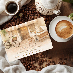 Cafe Bebe Geslachtsonzijdige Elegante Bruine Babyb Informatiekaartje