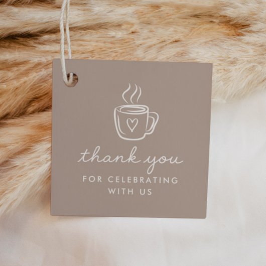 Cafe Bebe Home Coffee Baby Shower Espresso Bedankjes Labels