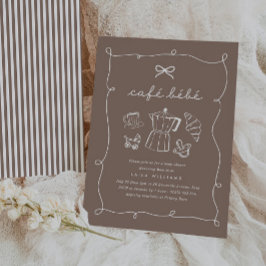 Cafe Bebe Home Coffee Baby Shower Espresso Kaart