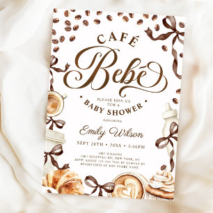 Cafe Bebe Koffiebonen Baby Shower Kaart