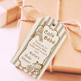 Cafe Bebe Paris Coffee Shop Themed Baby Shower Cadeaulabel