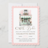 Café Bébé Paris Themaparty Baby Shower Kaart (Voorkant)