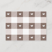 Cafe Bebe Rusticale Baby Shower Luierspel Informatiekaartje (Achterkant)