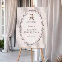 Cafe Bebe Vintage Coffee Baby Shower Welkom