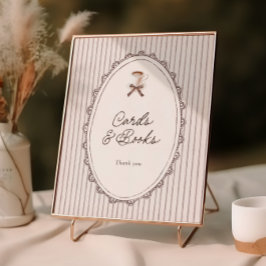 Cafe Bebe Vintage Kaarten en Boeken Poster