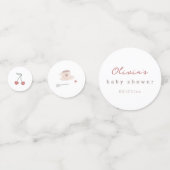 Cafe Bebe Watercolor Cute Baby Shower Confetti (Voorkanten)