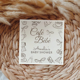 Cafe Bebe Whimsical Boog Baby Shower Servet