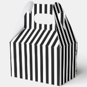 Café Bébé Zwart-wit Baby shower Bedankdoosjes (Achterkant)