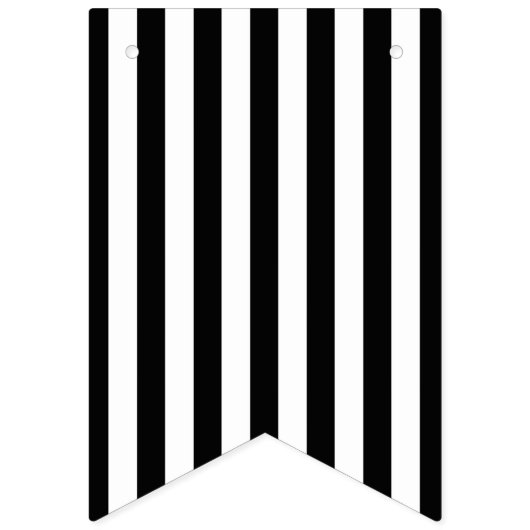 Café Bébé Zwart-wit Baby shower Vlaggetjes (Eerste vlag)