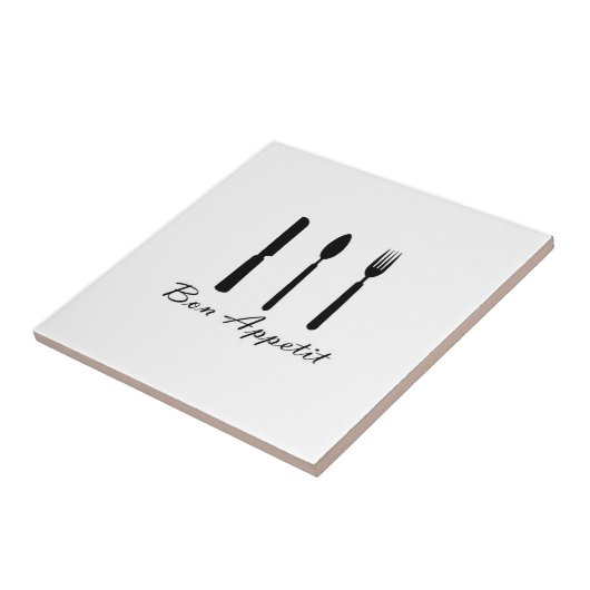 Cafe Bon Appetit Trivet Tegeltje (Zijkant)