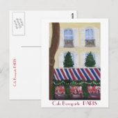 Cafe Bonaparte PARIS Briefkaart (Voorkant / Achterkant)