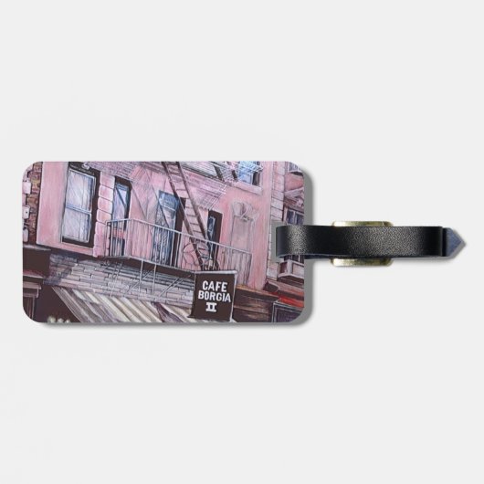 Cafe Borgia, Soho Bagagelabel (Achterkant horizontaal)
