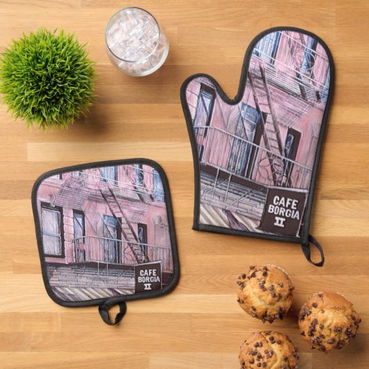 Cafe Borgia, SOHO Ovenwant & Pannenlap Set (Top down)