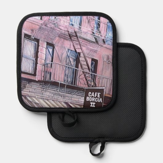 Cafe Borgia, SOHO Pannenlap (Voorkant / Achterkant)