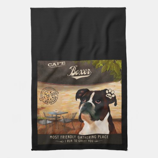 Cafe Boxer Theedoek (Verticaal)