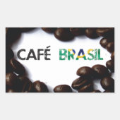 Café Brasil Rechthoekige Sticker (Voorkant)