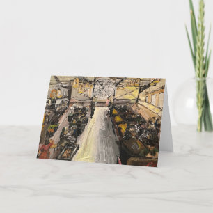 Cafe Campana op Muse D'Orsay Feestdagen Kaart