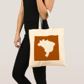 Café Caramel Festive Brazilië Tote Bag (Voorkant (product))