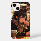 Cafe Cat Girl Case-Mate iPhone Case (Achterkant)