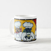 Cafe Chef Huisdier Pugs Mok (Voorkant links)