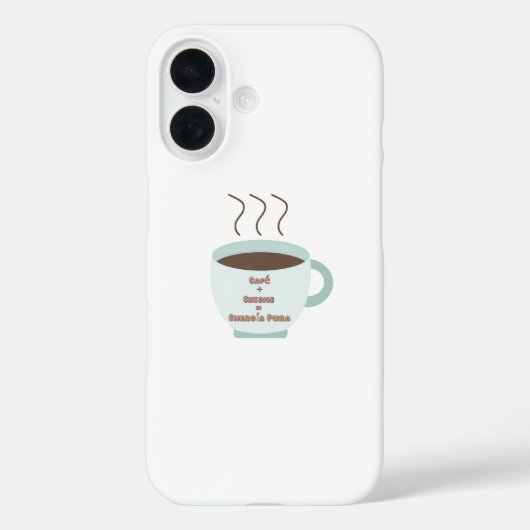 Café + Chisme = Energía Pura 🌶 Spaans erfgoed Case-Mate iPhone Case (Achterkant)