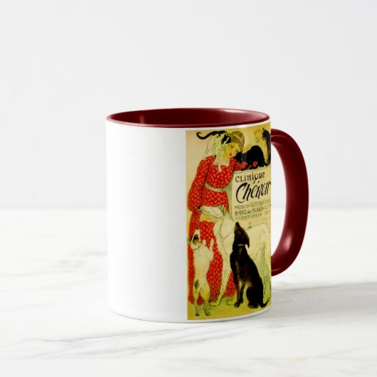 "Cafe Clinique Cheron" Mok (Voorkant rechts)