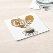 Café - Coffee Lover Kartonnen Onderzetters (Schuin)
