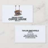 Cafe Coffee Shop Trendy Visitekaartje (Voorkant / Achterkant)