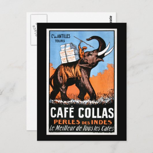 Cafe' Collas Briefkaart (Voorkant / Achterkant)