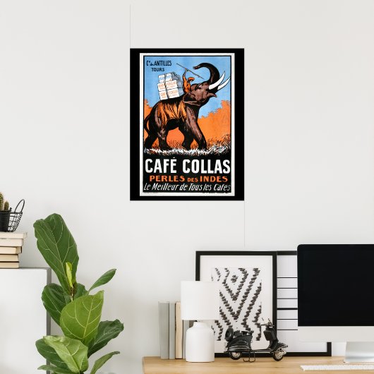 Cafe' Collas Coffee Poster (Thuiskantoor)