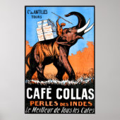 Cafe Collas Vintage Poster (Voorkant)