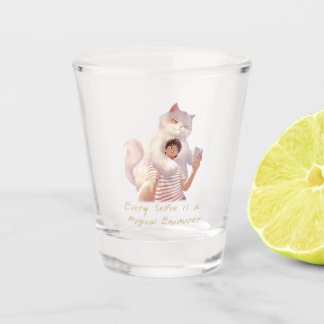 Café Companion - Selfie met een gigantische kat Shot Glas