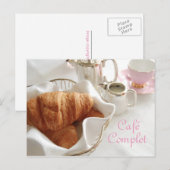 Café Complet, Continental Breakfast Briefkaart (Voorkant / Achterkant)