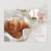 Café Complet, Continental Breakfast Briefkaart (Voorkant)