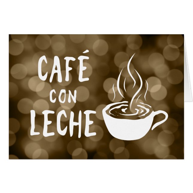 café con leche bokeh (Voorkant Horizontaal)