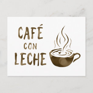 café con leche bokeh briefkaart