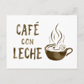 café con leche bokeh briefkaart (Voorkant)