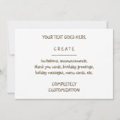 café con leche bokeh kaart (Achterkant)