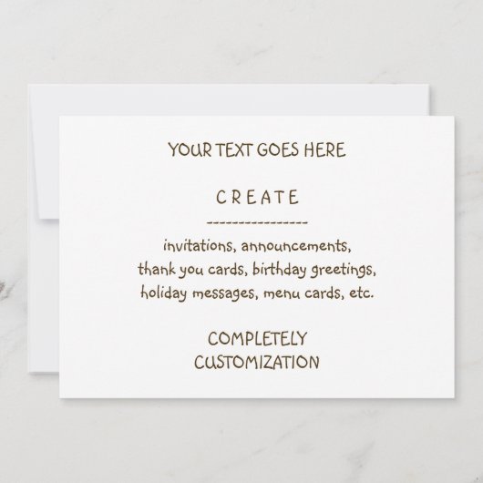 café con leche bokeh kaart (Achterkant)