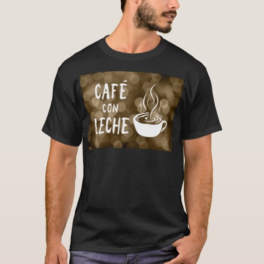 café con leche bokeh t-shirt (Voorkant)