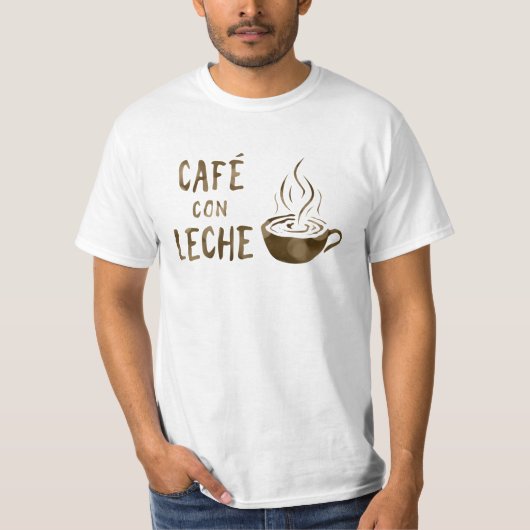 café con leche bokeh t-shirt (Voorkant)