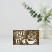 café con leche loyaliteitsprogramma klantenkaartje (Staand voorkant)
