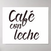 Café con Leche Poster (Voorkant)